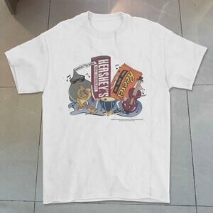 Hershey_S White Cotton T-Shirt